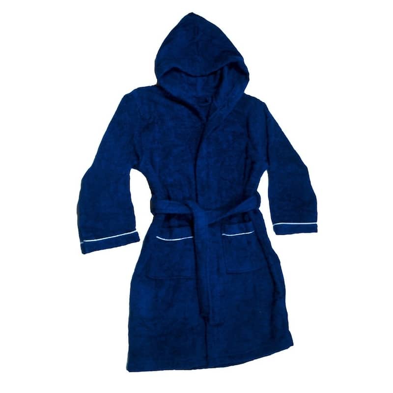 Boys Terry Cloth Hooded Bathrobe 100% Cotton Terry Coverup