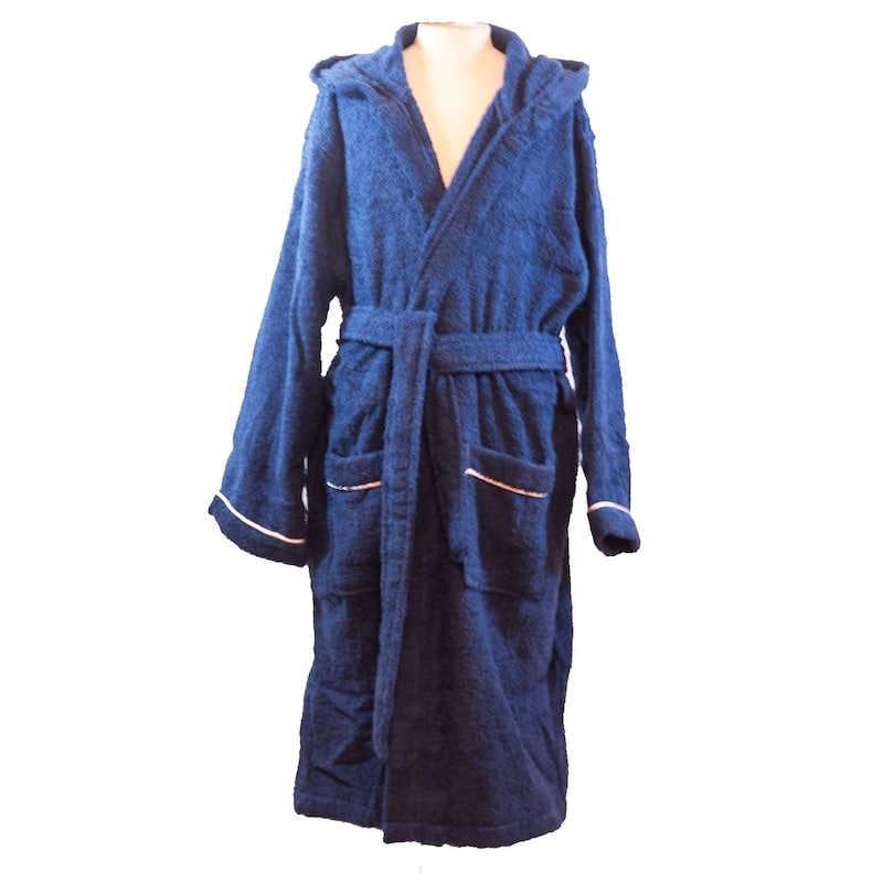 Boys Terry Cloth Hooded Bathrobe 100% Cotton Terry Coverup