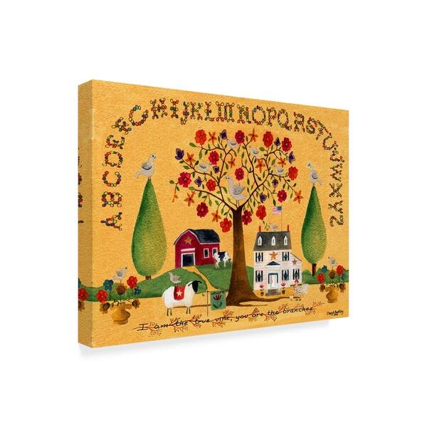 Shop Cheryl Bartley I Am The True Vine Canvas Art Yellow