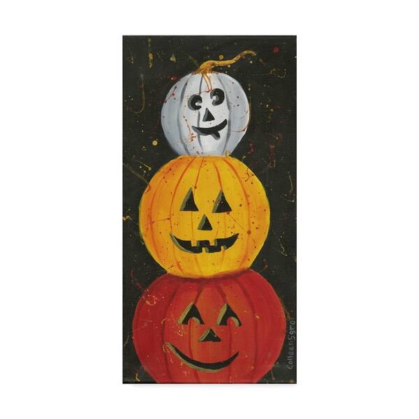 Colleen Sgroi 'Pumpkins in Color' Canvas Art - White - Overstock - 22333003