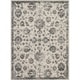 preview thumbnail 2 of 24, Nourison Fusion Vintage Floral Area Rug 7' 10" x 10' 6" - Cream/Grey - Runner/Rectangle