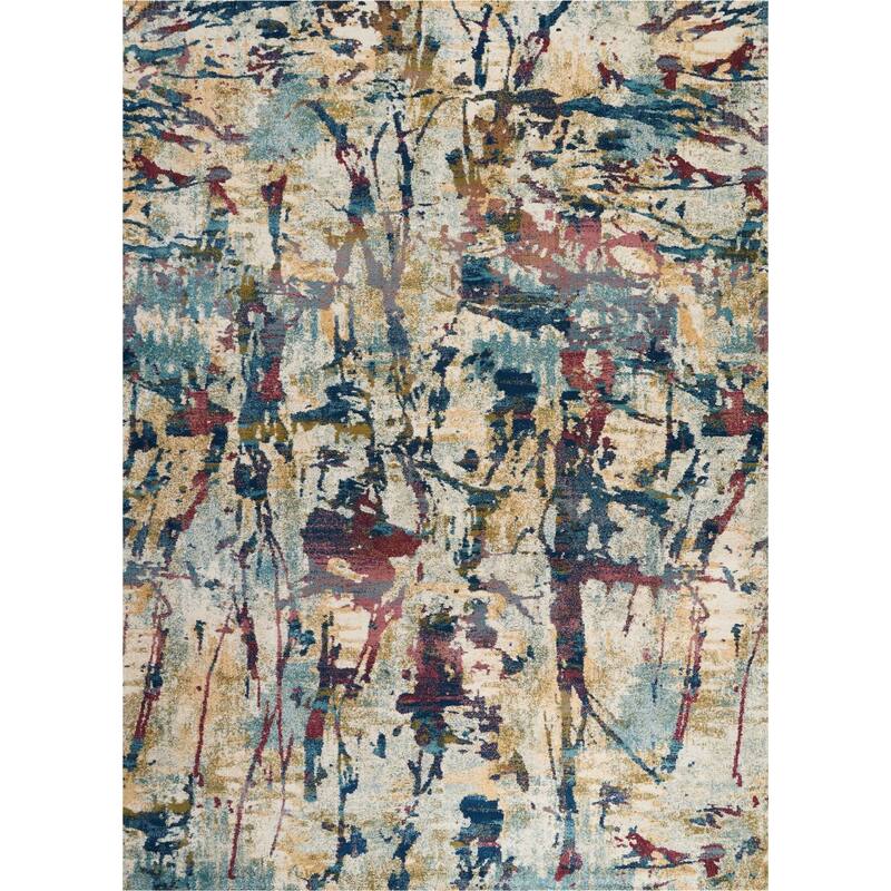 Nourison Fusion Abstract Area Rug - 9'6" x 13' - Cream/Multi