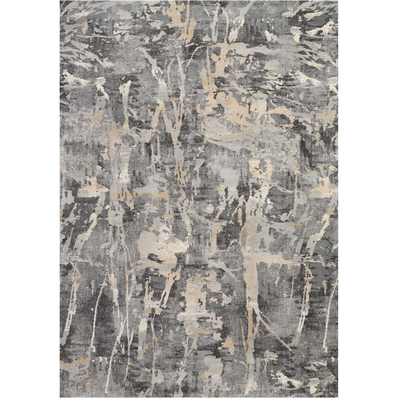 Nourison Fusion Abstract Area Rug - 9' 6" x 13' - Grey