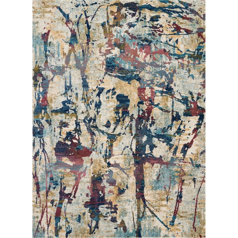 Nourison Fusion Abstract Area Rug - 7' 10" x 10' 6" - Cream/Multi