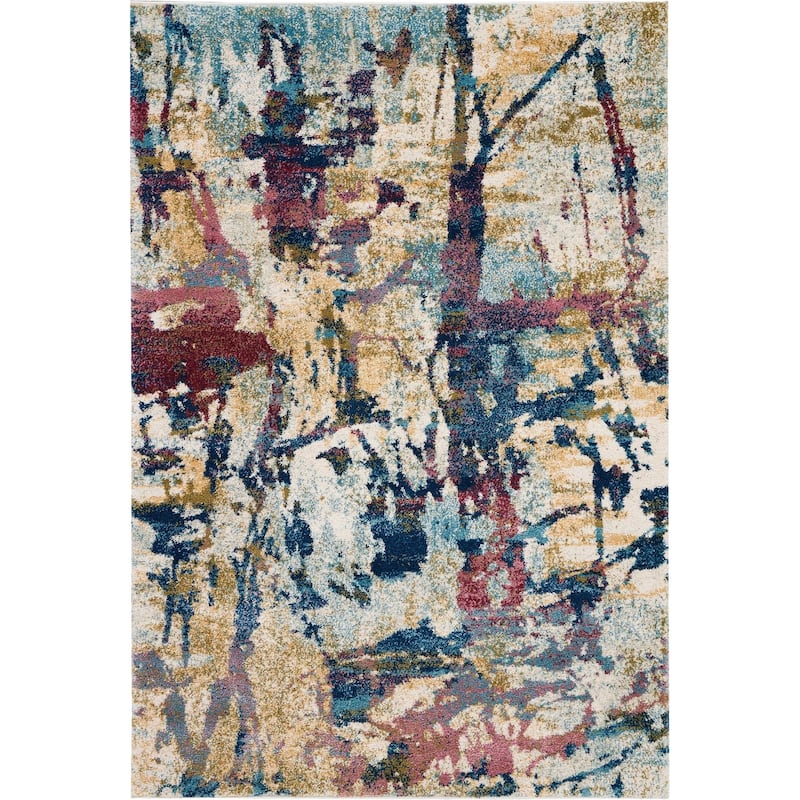 Nourison Fusion Abstract Area Rug - 4' x 6' - Cream/Multi