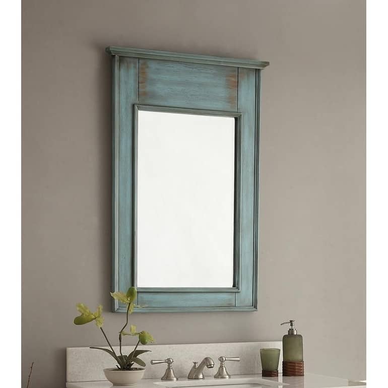 36" Benton Collection Abbeville Distressed Blue Bathroom Vanity