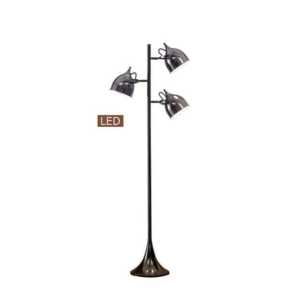 black track tree floor lamp