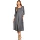preview thumbnail 11 of 46, Women's Solid A-Line Paneled Detail Midi Jersey Knit Dress