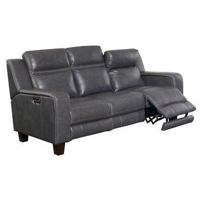 Emerald Home Beckett Contemporary Graphite Power Reclining Sofa