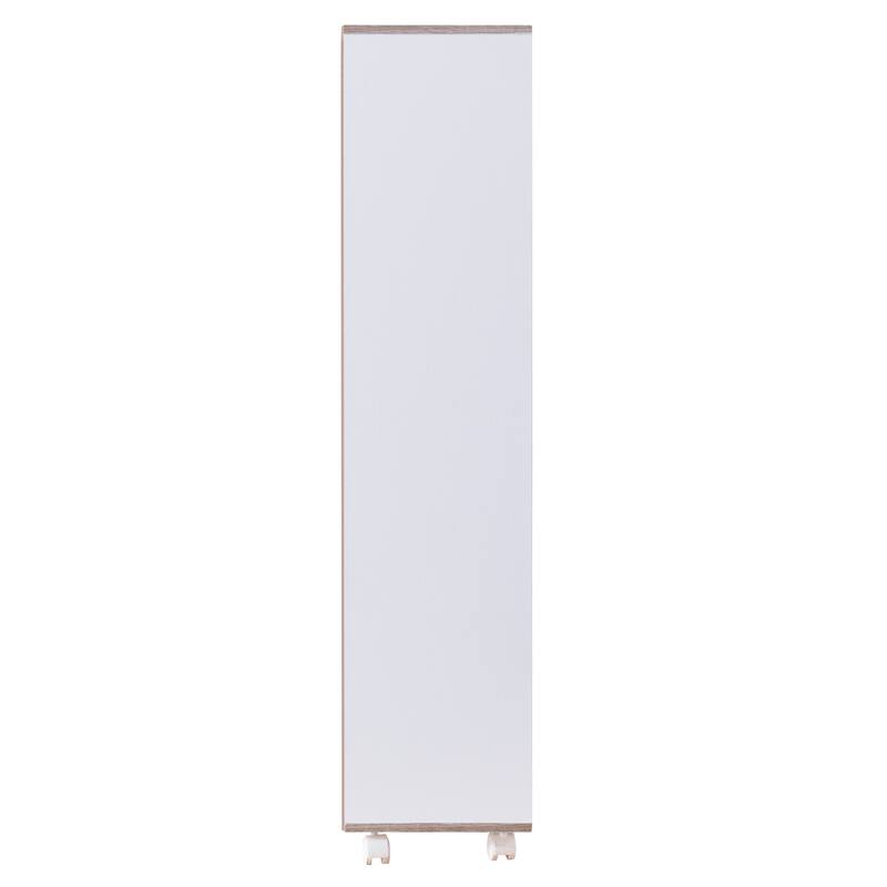 Seas Contemporary 6-Shelf Display Cabinet with Casters by Furniture of America
