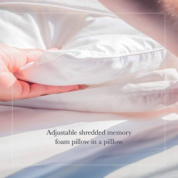 Shop Down Pillow In A Pillow With Shredded Memory Foam Inner 20 X
