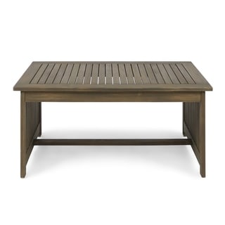Carolina Outdoor Acacia Wood Coffee Table by Christopher Knight Home