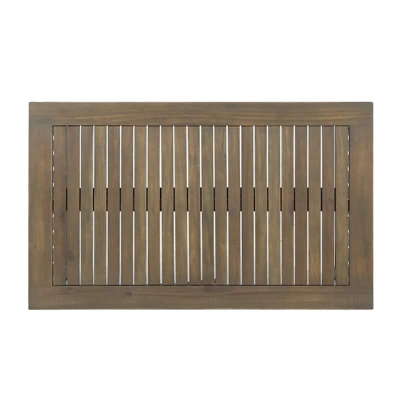 Carolina Outdoor Acacia Wood Coffee Table by Christopher Knight Home