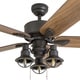 preview thumbnail 5 of 6, The Gray Barn Stormy Grain 52-inch Aged Bronze LED Ceiling Fan