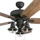 The Gray Barn Stormy Grain Aged Bronze 52-inch LED Ceiling Fan