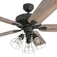 Prominence Home Inland Seas Farmhouse 52-inch Aged Bronze Ceiling Fan