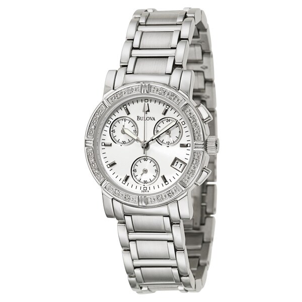 Bulova Accutron Women's 96R19 Diamond Chronograph Watch