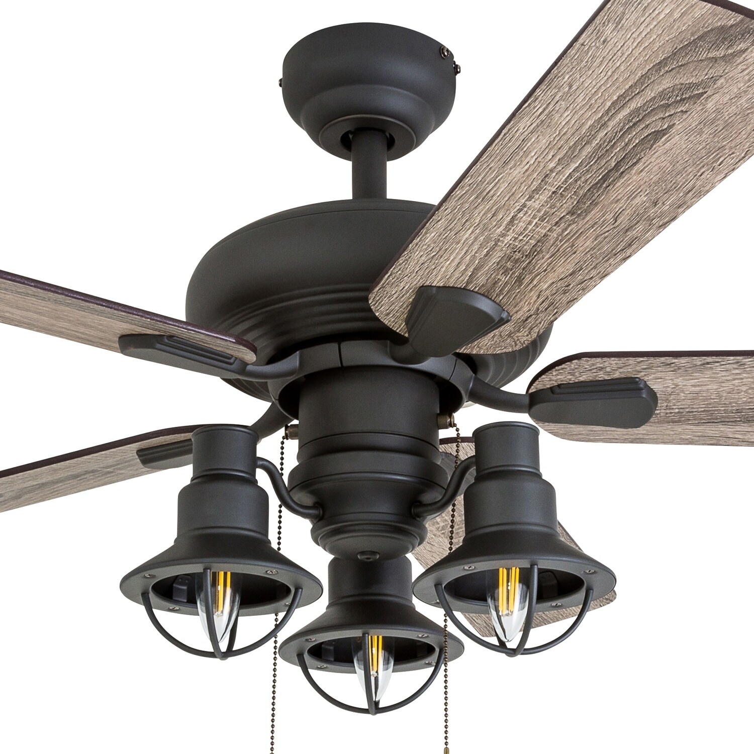 Prominence Home Piercy Coastal 42 Aged Bronze Led Ceiling Prominence Home Piercy Coastal 42