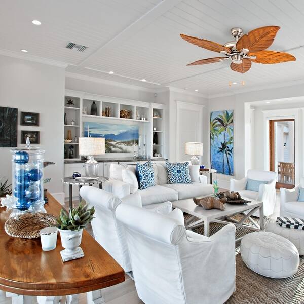 Shop Prominence Home Rosemary Tropical 52 Brushed Nickel Led