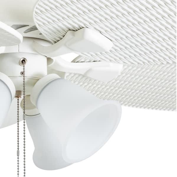 Shop Honeywell Palm Lake 52 White Tropical Led Ceiling Fan With