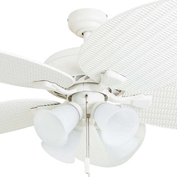 Shop Honeywell Palm Lake 52 White Tropical Led Ceiling Fan With