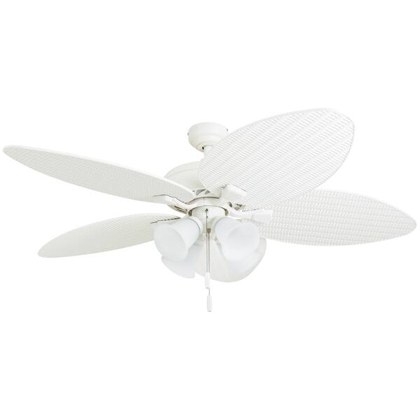 Shop Honeywell Palm Lake 52 White Tropical Led Ceiling Fan