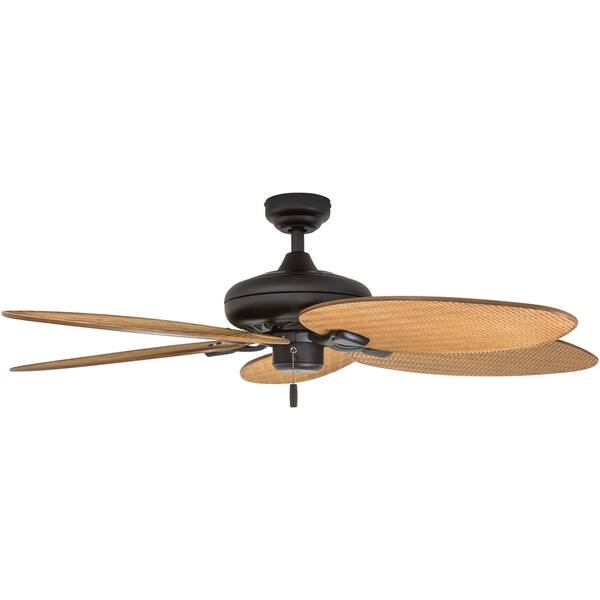 Shop Honeywell Palm Valley Bronze Tropical Ceiling Fan With Palm