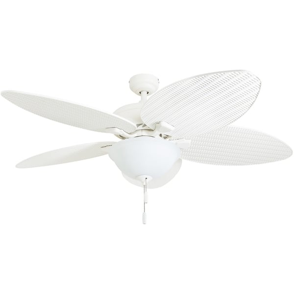 Shop Honeywell Palm Island 52 White Tropical Led Ceiling Fan With