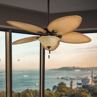 Shop Ecosure Aruba 52 Inch Tropical Bronze Ceiling Fan With Hand