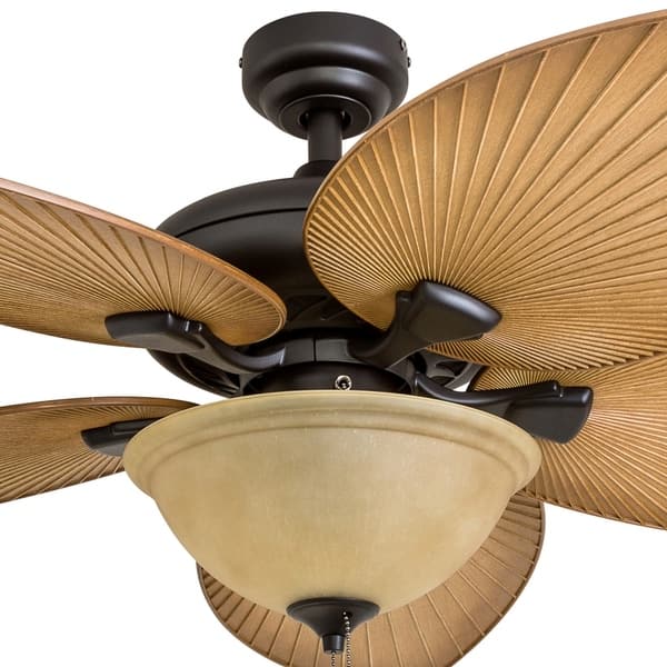 Shop Honeywell Palm Valley 52 Bronze Tropical Led Ceiling Fan