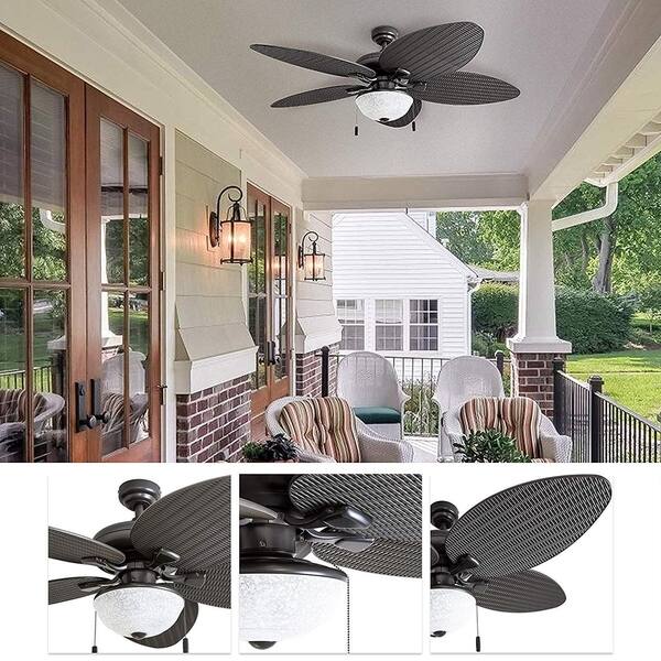 Shop Honeywell Inland Breeze Bronze Outdoor Led Ceiling Fan