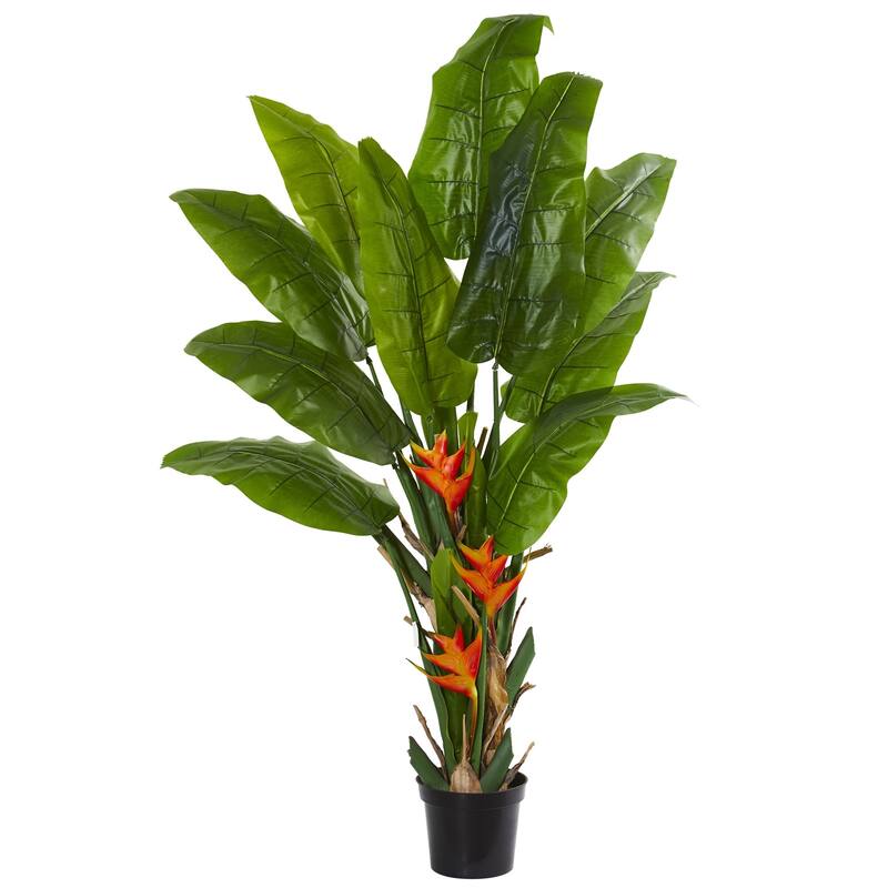 Flowering Travelers Palm Artificial Tree - Bed Bath & Beyond - 22349196