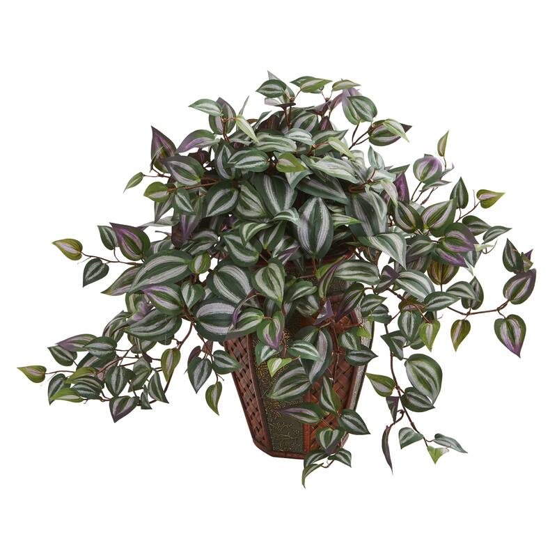 Wandering Jew Artificial Plant in Decorative Plantert