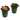 Echeveria Succulent Artificial Plant in Green Planter (Set of 2)