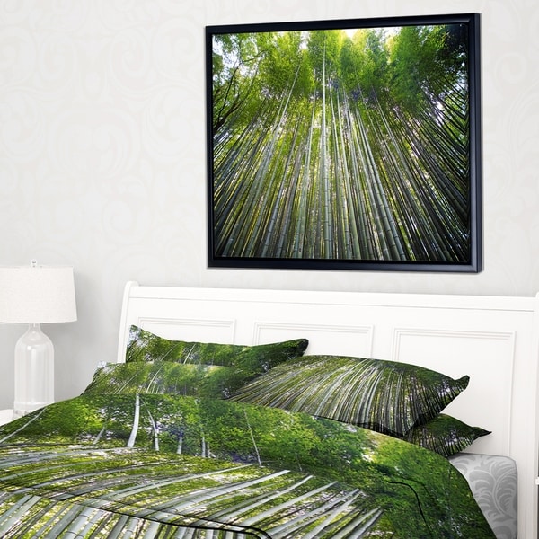 Designart Bamboo Forest Of Kyoto An Framed Canvas Designart X27 Bamboo Forest Of Kyoto An