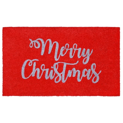 Liora Manne Holiday Greetings Coir Welcome Door Mat (1'6" x 2'6") - 1'6" x 2'6"