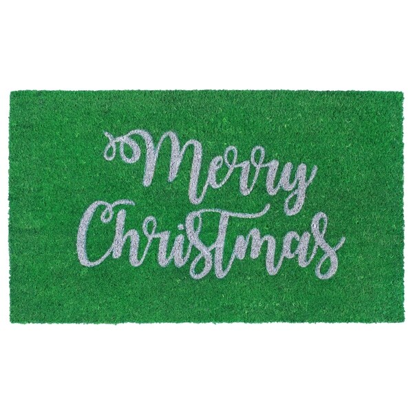 Liora Manne Holiday Greetings Coir Welcome Door Mat (1'6" x 2'6") - 1'6" x 2'6"