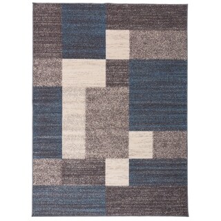 Modern Blue Bo Design Non Slip Skid Area Rug 5 3 X 7 Ping The Best Deals On Rugs
