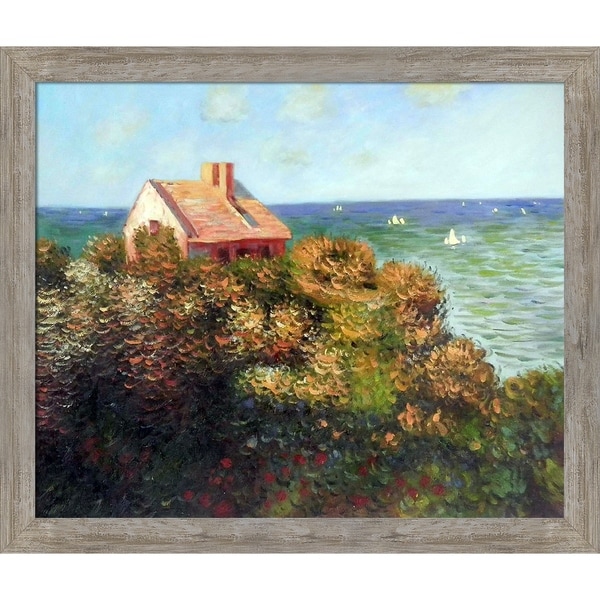 Claude Monet 'Fishermans Cottage At Varengeville' Hand Painted Oil Reproduction