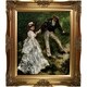 La Pastiche Pierre-auguste Renoir 'la Promenade' Hand Painted Oil 