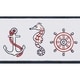 preview thumbnail 3 of 3, Authentic Hotel and Spa Turkish Cotton Nautical Embroidered Midnight Blue 4-piece Towel Set
