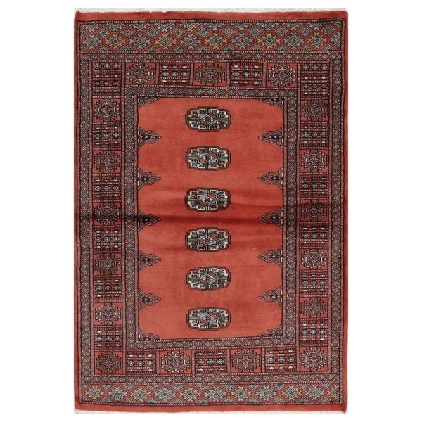 Handmade Bokhara Wool Rug (Pakistan) - 3'2 x 4'9