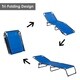 Outsunny 3-Position Portable Reclining Beach Chaise Lounge Folding Chair Outdoor Patio - Light Blue - Thumbnail 3