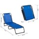 Outsunny 3-Position Portable Reclining Beach Chaise Lounge Folding Chair Outdoor Patio - Light Blue - Thumbnail 6