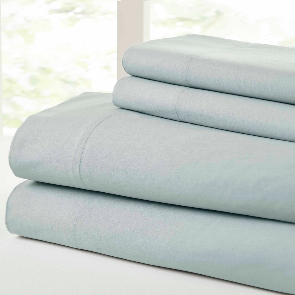 Modern Threads Vintage Washed Cotton 4-Piece Bed Sheet Set