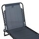 Outsunny 3-Position Portable Reclining Beach Chaise Lounge Folding Chair Outdoor Patio - Grey - Thumbnail 8