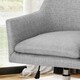 preview thumbnail 13 of 18, Johnson Mid Century Modern Fabric Home Office Chair with Chrome Base by Christopher Knight Home