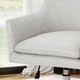preview thumbnail 3 of 18, Johnson Mid Century Modern Fabric Home Office Chair with Chrome Base by Christopher Knight Home