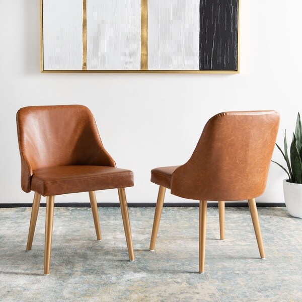 Shop Safavieh 18 3 Lulu Upholstered Dining Chair Light