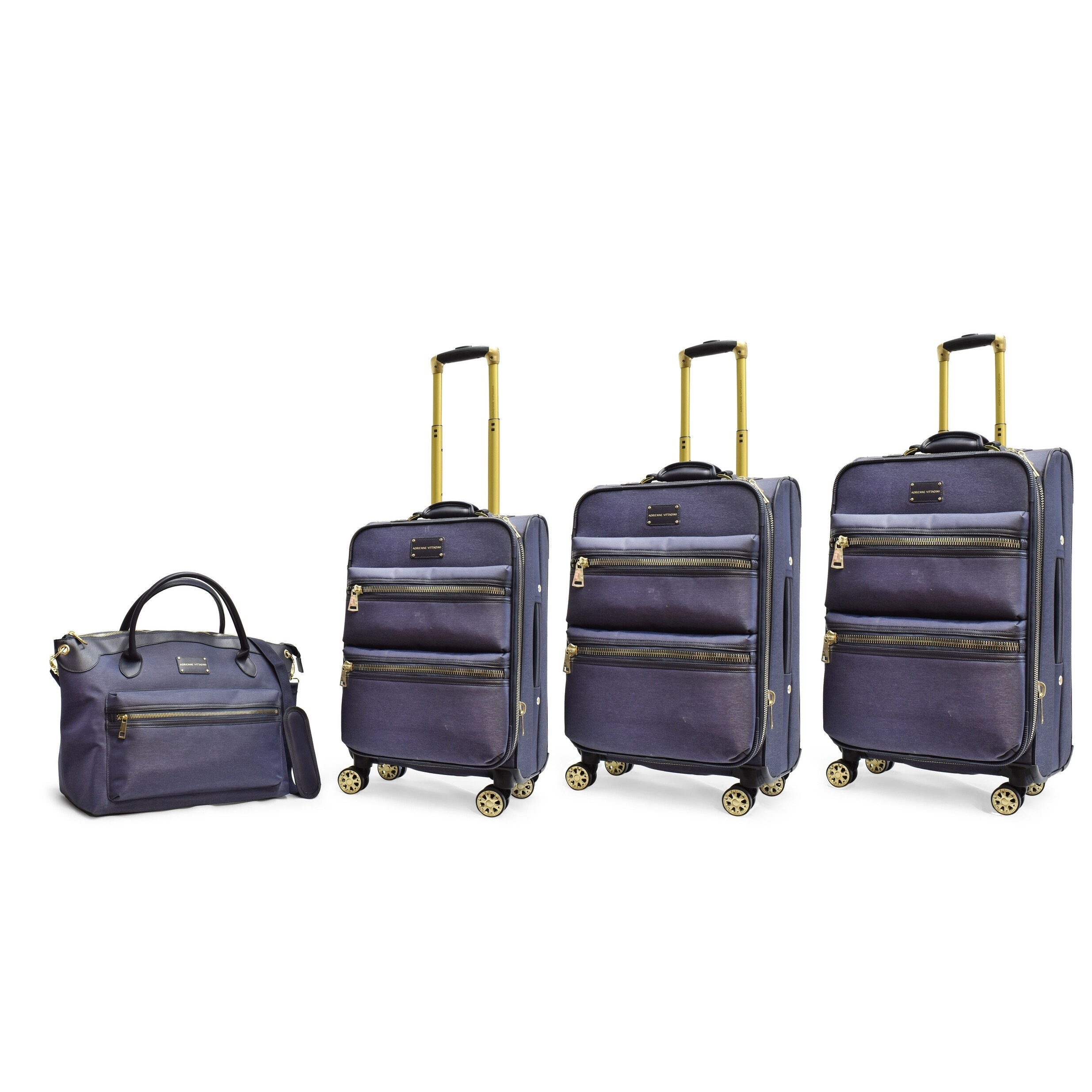 denim luggage set